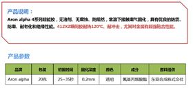 阿隆發AA412瞬干膠產品說明